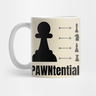 Chess potential pun PAWNtential Mug